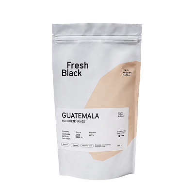 Кава в зернах Fresh Black Guatemala Huehuetenango спешелті 200 г